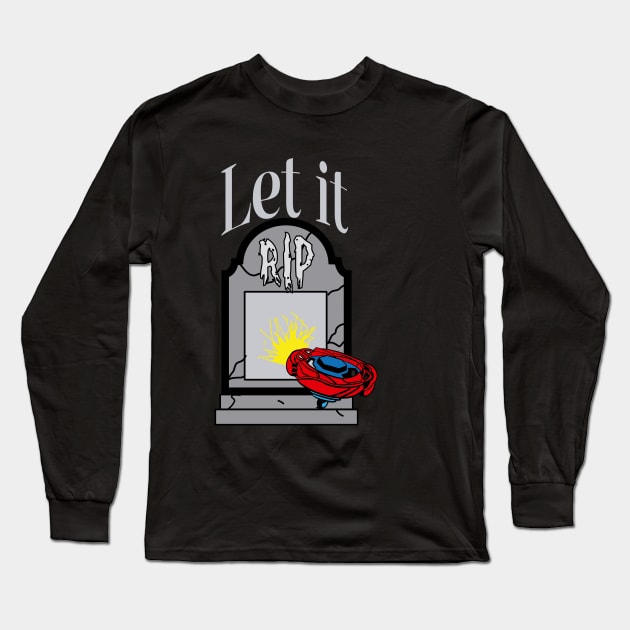 gravestone let it rip Long Sleeve T-Shirt by Lins-penseeltje